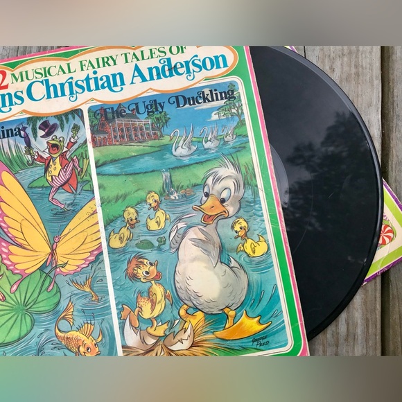 Lot Vintage Childrens Records Story Book Reading Songs Classic Fairy Tale Fables - Picture 3 of 16